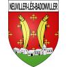 Neuviller-lès-Badonviller 54 ville sticker blason écusson autocollant adhésif