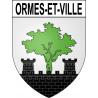 Ormes-et-Ville Sticker wappen, gelsenkirchen, augsburg, klebender aufkleber