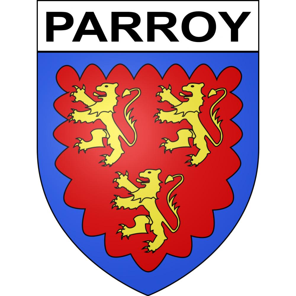 Pegatinas escudo de armas de Parroy adhesivo de la etiqueta engomada