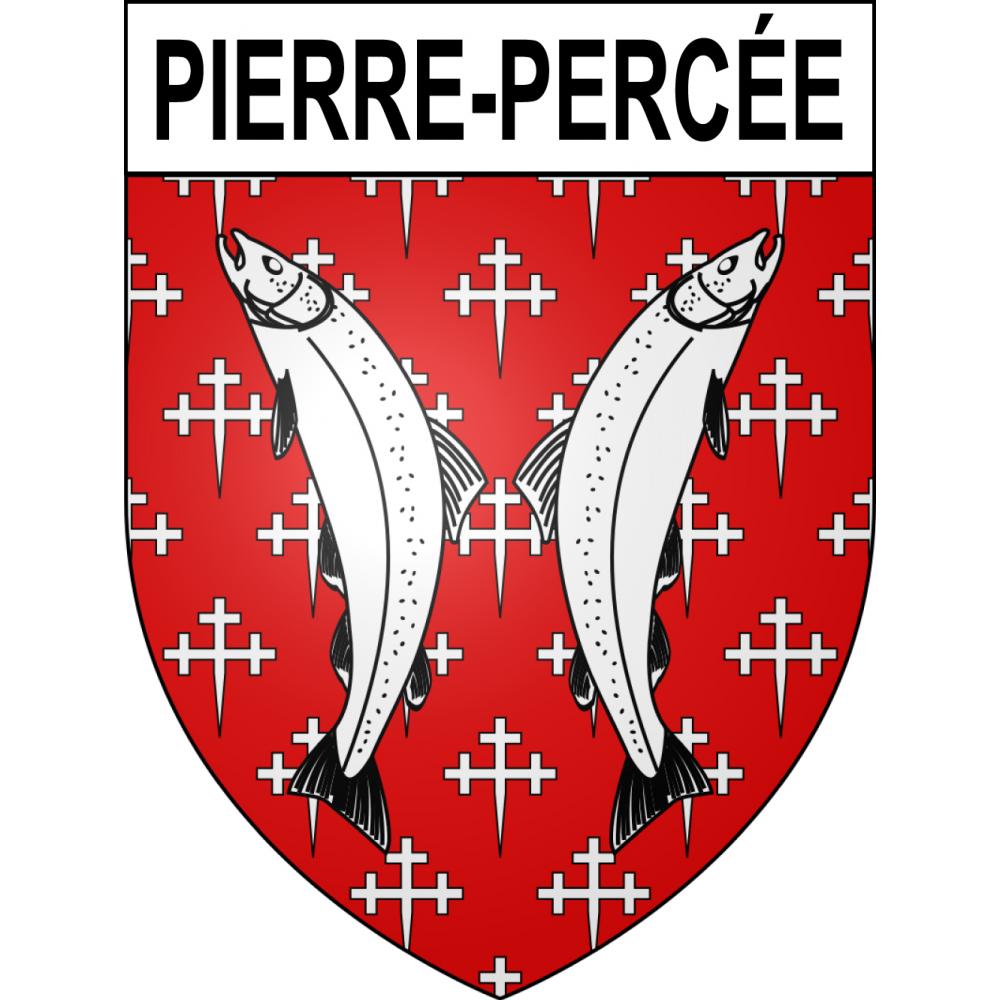 Pierre-Percée 54 ville sticker blason écusson autocollant adhésif
