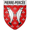 Pierre-Percée 54 ville sticker blason écusson autocollant adhésif