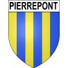 Stickers coat of arms Pierrepont adhesive sticker
