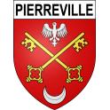 Stickers coat of arms Pierreville adhesive sticker
