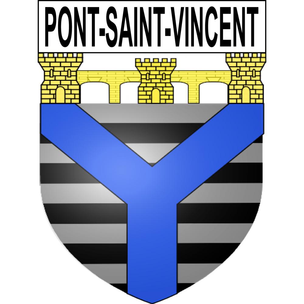 Pont-Saint-Vincent Sticker wappen, gelsenkirchen, augsburg, klebender aufkleber