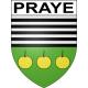 Praye 54 ville sticker blason écusson autocollant adhésif