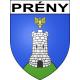 Pegatinas escudo de armas de Prény adhesivo de la etiqueta engomada