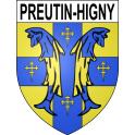 Stickers coat of arms Preutin-Higny adhesive sticker