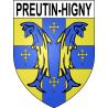 Adesivi stemma Preutin-Higny adesivo
