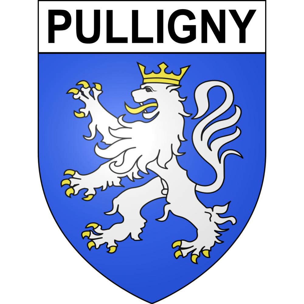 Stickers coat of arms Pulligny adhesive sticker