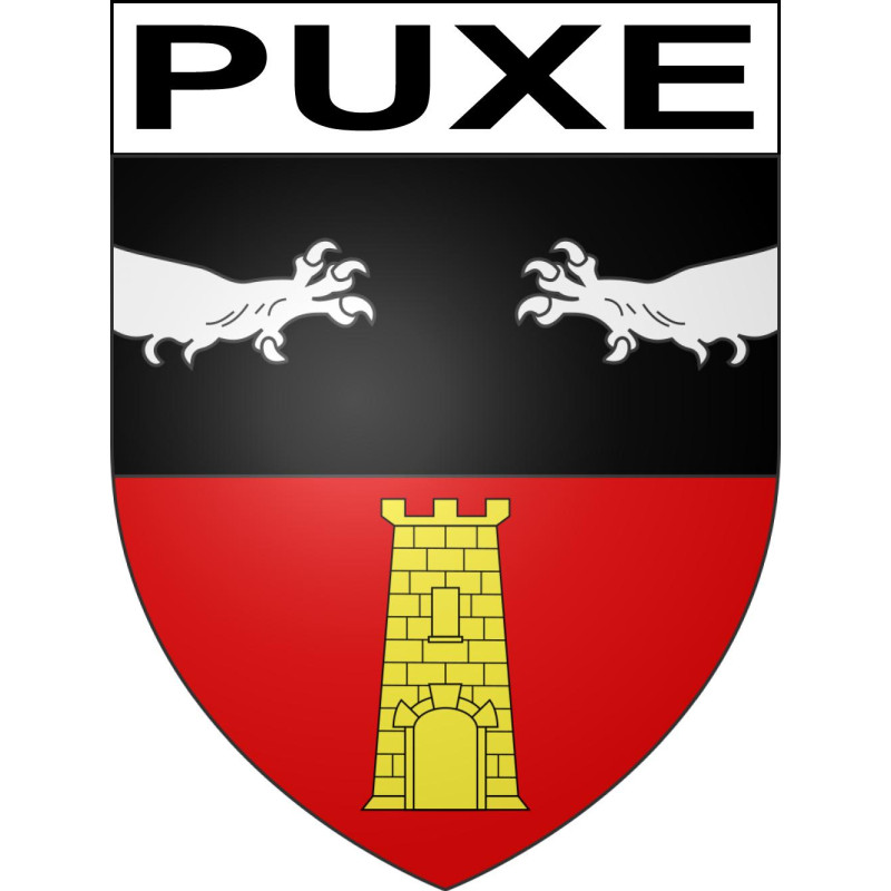 Puxe Sticker wappen, gelsenkirchen, augsburg, klebender aufkleber