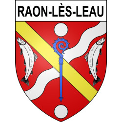 Raon-lès-Leau 54 ville sticker blason écusson autocollant adhésif