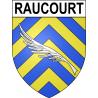 Pegatinas escudo de armas de Raucourt adhesivo de la etiqueta engomada