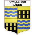 Pegatinas escudo de armas de Raville-sur-Sânon adhesivo de la etiqueta engomada