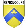 Pegatinas escudo de armas de Remoncourt adhesivo de la etiqueta engomada