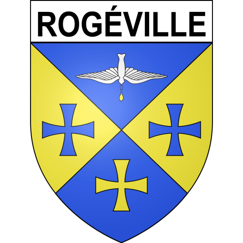 Rogéville 54 ville sticker blason écusson autocollant adhésif