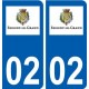 02 Essigny-le-Grand logo ville autocollant plaque sticker