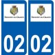 02 Essigny-le-Grand logo ville autocollant plaque sticker