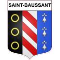 Stickers coat of arms Saint-Baussant adhesive sticker