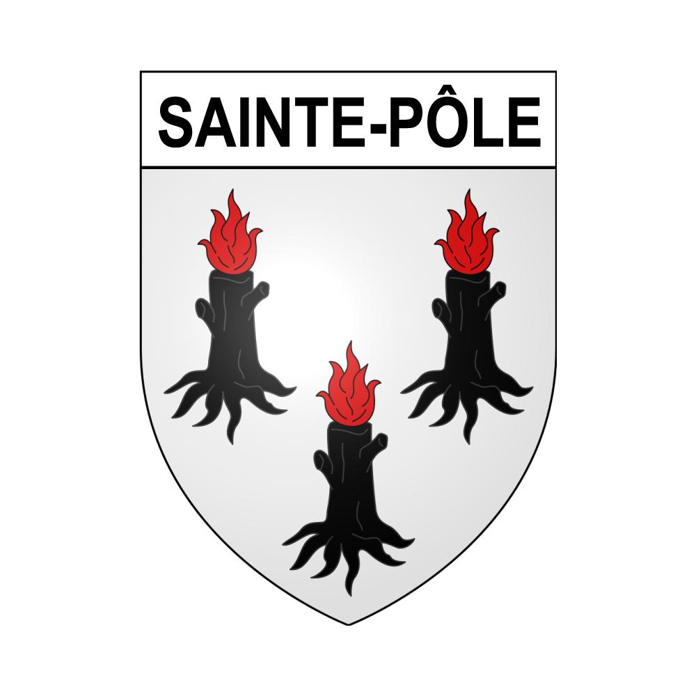 Sainte-Pôle Sticker wappen, gelsenkirchen, augsburg, klebender aufkleber