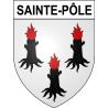 Sainte-Pôle 54 ville sticker blason écusson autocollant adhésif