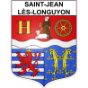 Saint-Jean-lès-Longuyon 54 ville sticker blason écusson autocollant adhésif