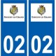02 Essigny-le-Grand logo ville autocollant plaque sticker