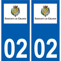 02 Essigny-le-Grand logo ville autocollant plaque sticker