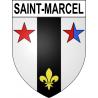 Stickers coat of arms Saint-Marcel adhesive sticker
