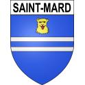 Stickers coat of arms Saint-Mard adhesive sticker