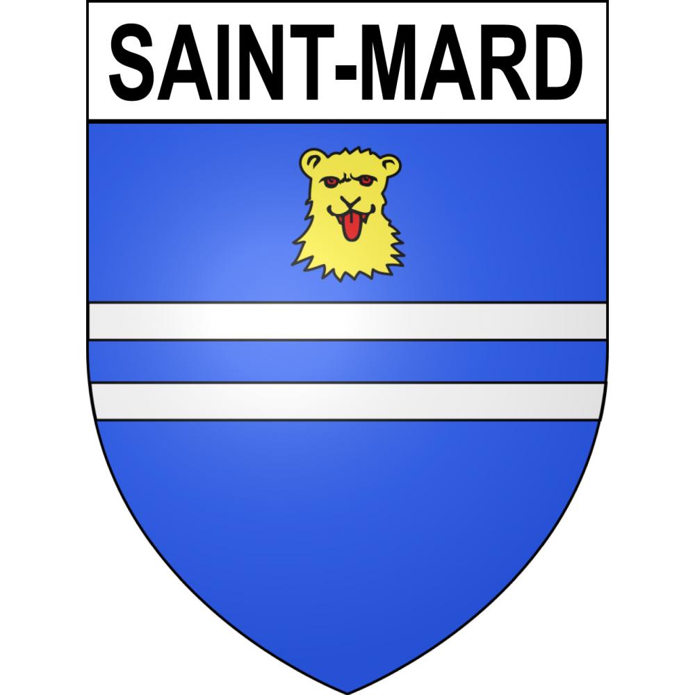 Stickers coat of arms Saint-Mard adhesive sticker