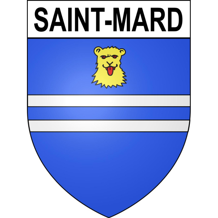 Stickers coat of arms Saint-Mard adhesive sticker