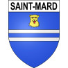 Pegatinas escudo de armas de Saint-Mard adhesivo de la etiqueta engomada