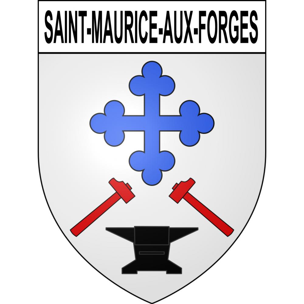 Stickers coat of arms Saint-Maurice-aux-Forges adhesive sticker