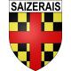 Pegatinas escudo de armas de Saizerais adhesivo de la etiqueta engomada