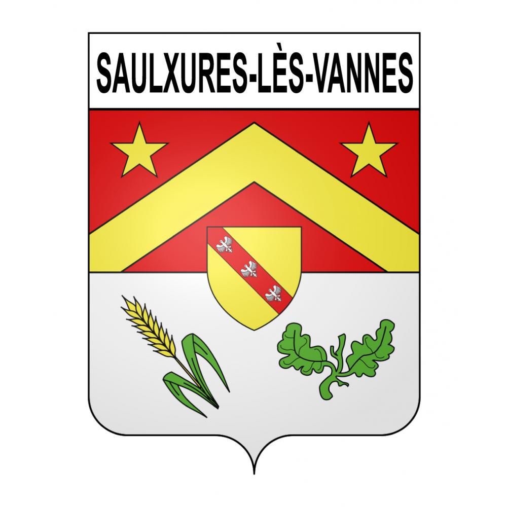Stickers coat of arms Saulxures-lès-Vannes adhesive sticker