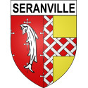 Seranville Sticker wappen, gelsenkirchen, augsburg, klebender aufkleber