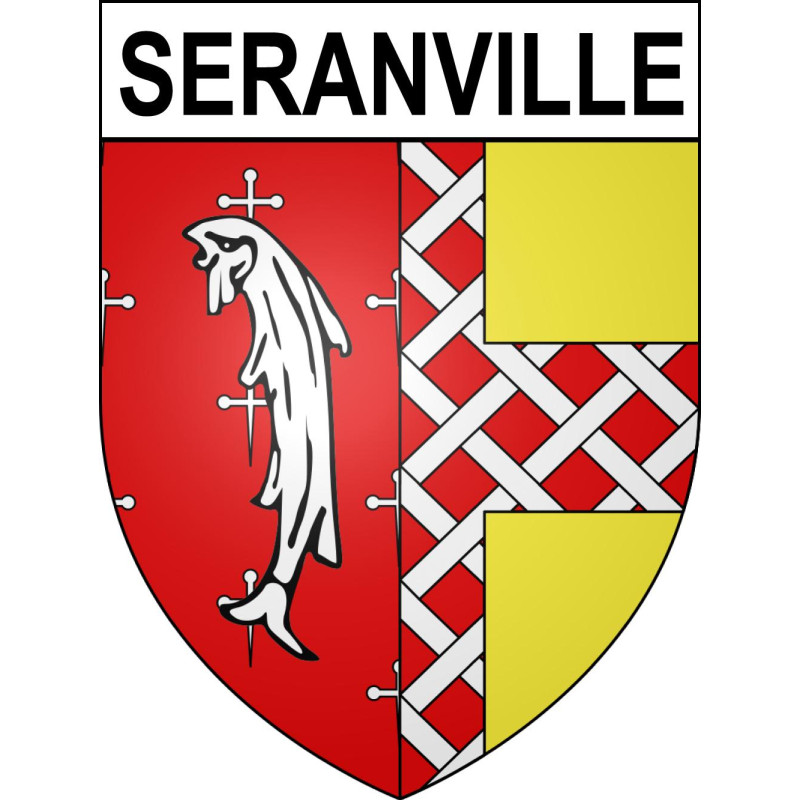 Seranville Sticker wappen, gelsenkirchen, augsburg, klebender aufkleber