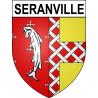 Seranville 54 ville sticker blason écusson autocollant adhésif