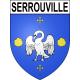Serrouville 54 ville sticker blason écusson autocollant adhésif