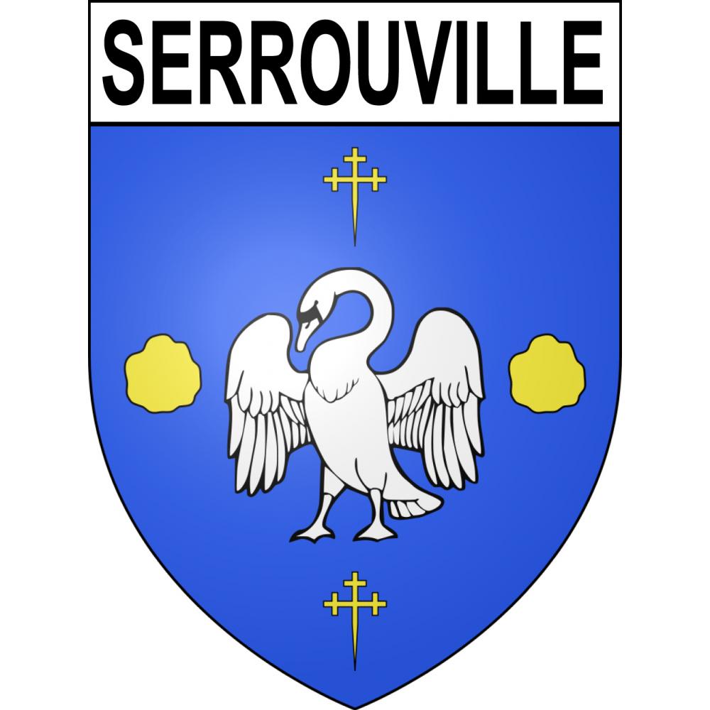 Serrouville 54 ville sticker blason écusson autocollant adhésif