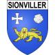 Sionviller 54 ville sticker blason écusson autocollant adhésif