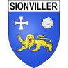 Sionviller 54 ville sticker blason écusson autocollant adhésif
