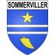 Sommerviller 54 ville sticker blason écusson autocollant adhésif