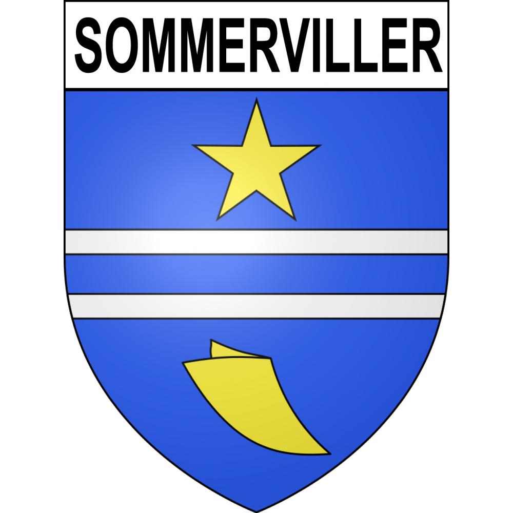 Sommerviller 54 ville sticker blason écusson autocollant adhésif