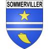 Pegatinas escudo de armas de Sommerviller adhesivo de la etiqueta engomada