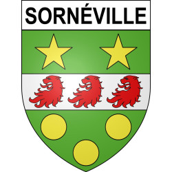 Stickers coat of arms Sornéville adhesive sticker