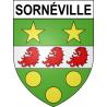 Sornéville 54 ville sticker blason écusson autocollant adhésif