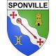 Sponville Sticker wappen, gelsenkirchen, augsburg, klebender aufkleber