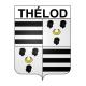 Stickers coat of arms Thélod adhesive sticker