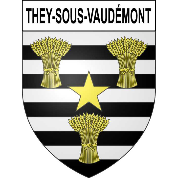 Stickers coat of arms They-sous-Vaudémont adhesive sticker